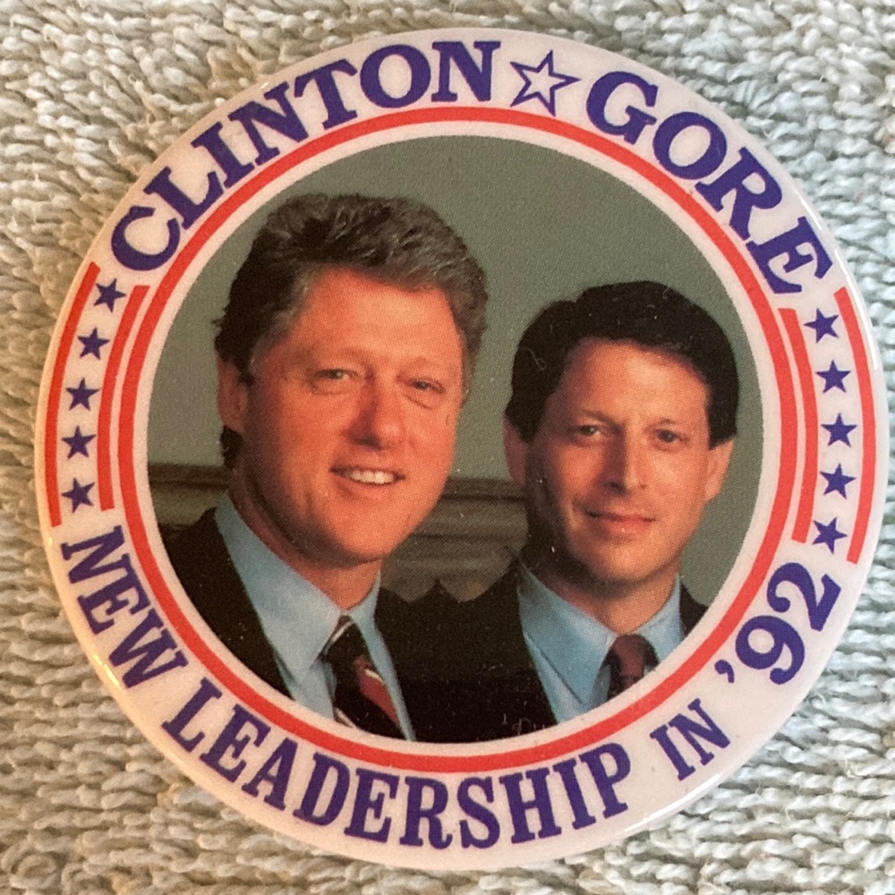 Election memorabilia - Bill Clinton/Al Gore Presidential pin